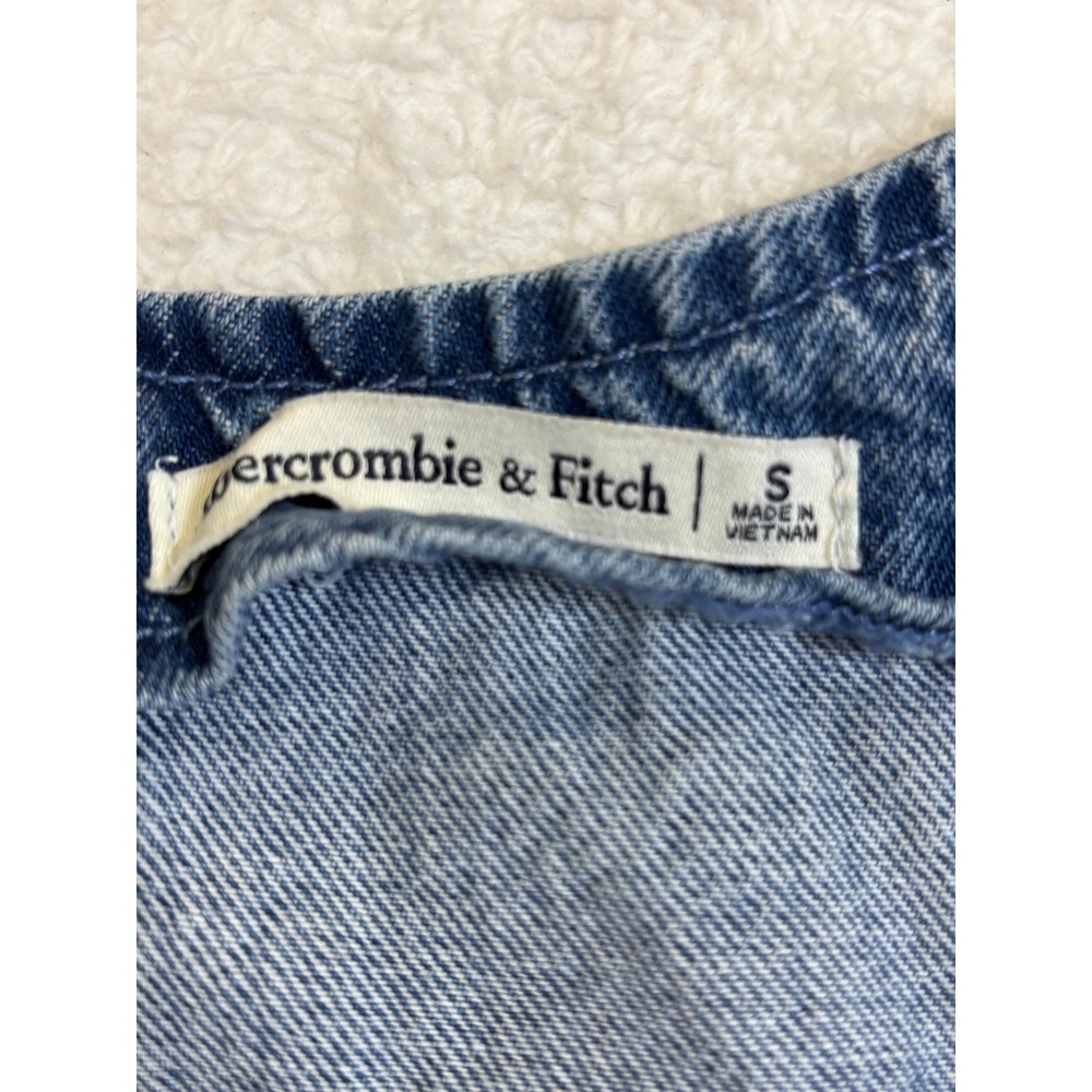 Abercrombie & Fitch Blue Denim Mini Dress - Picture 4 of 5